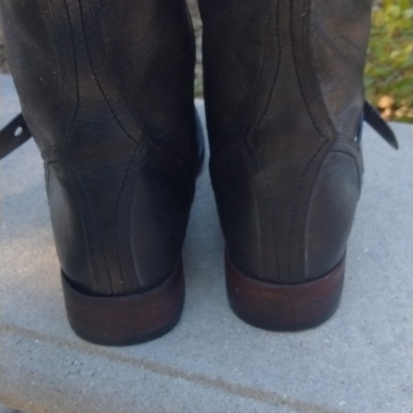 Lucchese Spirit Womens Boots Side Zip Thripple Strap size 9 - Picture 8 of 13